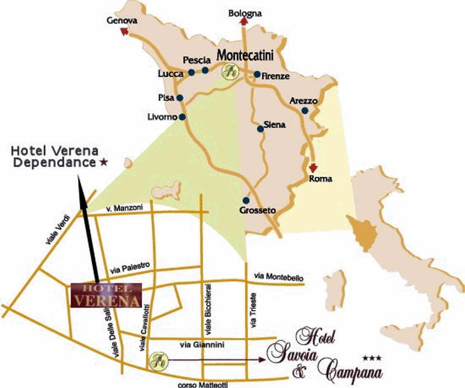 Verena Dependance Savoia & Campana Montecatini Terme Eksteriør billede